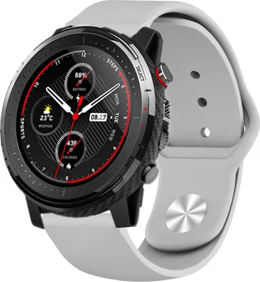 Produktbild von Strap-it Xiaomi Amazfit Stratos Sportarmband (Grau)