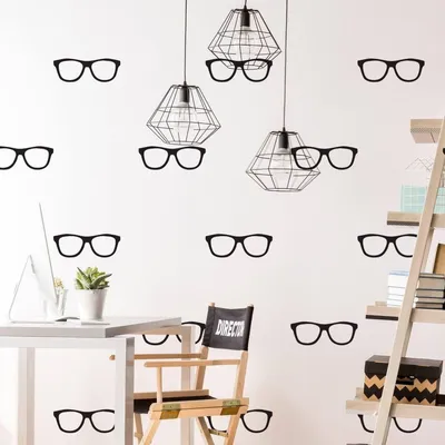 Set aus Brillen – Decords Wandtattoo, Produktansicht 1
