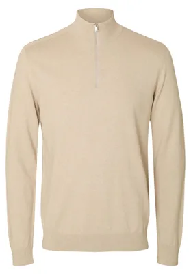 Obrázek produktu pro Pánský svetr SELECTED HOMME, úplet, poloviční zip