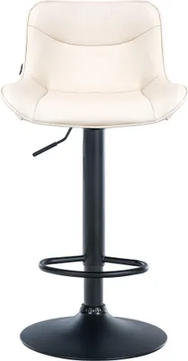 Produktbild von Barhocker HLO-CP302 Kunstleder schwarz  creme