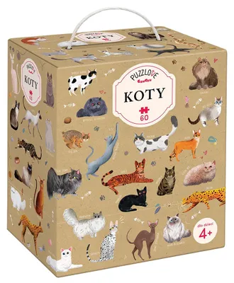 Obrázok produktu pre Puzzle 60 elementów Koty Puzzlove CzuCzu