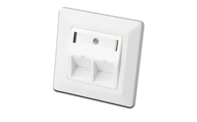 Produktbild von DIGITUS Leerdose für Keystone Module 2-fach reinweiß