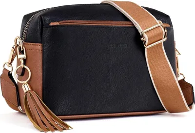 Immagine prodotto di Roulens donna borsa a tracolla in  D-nero/marrone