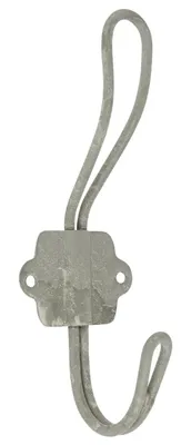 Produktbild von IB Laursen Wandhaken grau verzinkt Haken Metall Garderobe Handtuchhaken Vintage