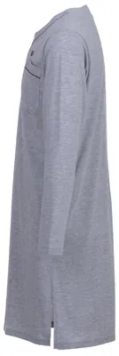 Produktbild von Nachthemd Langarm - Unifarben, Farbe:hellgrau, Größe:3XL