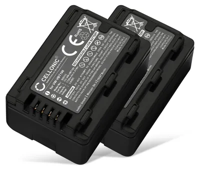 Image de CELLONIC 2x Batterie pour Appareil photo Compatible avec Panasonic HC-V180, HC-V777, HC-V380, VW-VBT190 - (1780mAh, 3.6V)