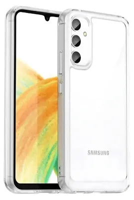 Produktbild von Hartglasschutz + Hybridhülle Samsung Galaxy A34 5G Transparent