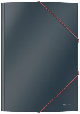 Immagine prodotto di Cartella Leitz con 3 lembi ed elastico grigio velluto