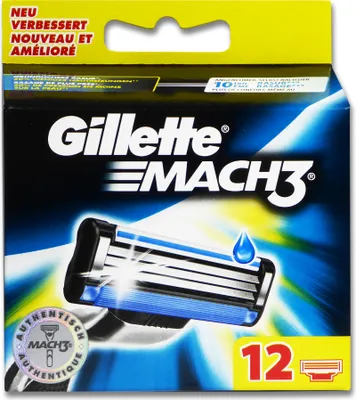 Produktbild von Gillette Mach 3, Männer, Gillette, Gillette Mach 3, 12 Stück(e)