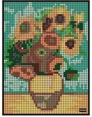 Obrázok produktu pre Van Gogh: Slnečnice – obraz z stavebnicových dielov, 3262 dielov