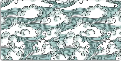 Produktbild von Schreibtischmatte Tischunterlage 100x50 cm Mauspad - Windiger Himmel