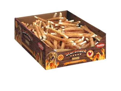 Obrázok produktu pre Nobby StarSnack Kuracie mäso na grile S Display cca 2,5 kg, cca 7-8 mm, 12,5 cm
