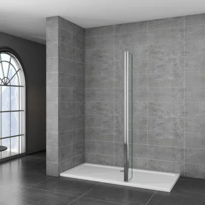 Produktbild von 40x200cm Walk in Duschwand Panel Seitenwand Dussche 8mm NANO Glas