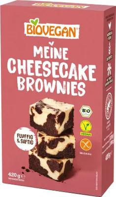 Produktbild von BIOVEGAN Meine Cheesecake Brownies 6x420g
