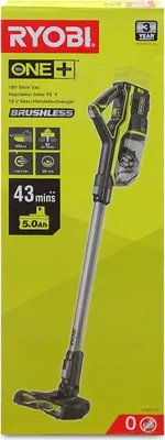 Produktbild von Ryobi R18SV7-0, Beutellos, Schwarz, Grün, 0,5 l, 19,33 l/s, Trocken, HEPA