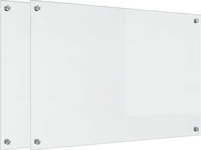 Produktbild von vidaXL Küchenrückwand 2 pcs Transparent 90 x 60 cm Gehärtetes Glas