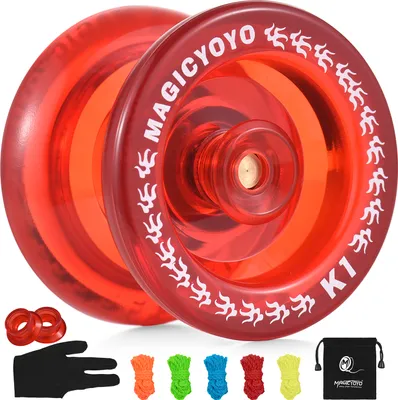 Obrázek produktu pro Nereagující yoyo pro děti, jojo kulička s 5 náhradními provázky, sáček na uložení rukavice