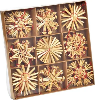 Produktbild von G. Wurm 10033331, Weihnachtlicher Sternenschmuck, Braun, 36 Stück(e), 190 mm, 30 mm, 190 mm