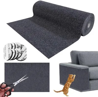 Image de Tapis anti-griffures pour chats, autocollant, 200 cm x 40 cm, pour bancs, portes, murs, personnalisable