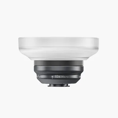 Productafbeelding van Shiftcam LensUltra P-series 10x Micro lens – 10x Close-Up Ontdekking – Compact Lichtgewicht Ontwerp – Smartphone Compatibiliteit - Grijs