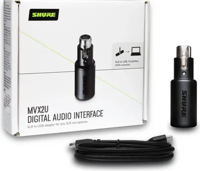 Obrázok produktu pre Shure MVX2U, Desktop, XLR, USB Typ-C