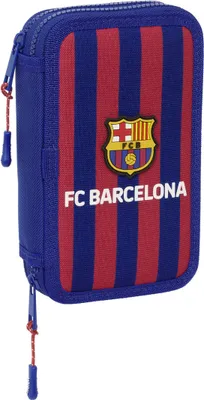 Zdjęcie produktu dla Podwójna torba wiosenna F.C. Barcelona granatowy czerwony granatowy 12,5 x 19,5 x 4 cm 28 sztuk