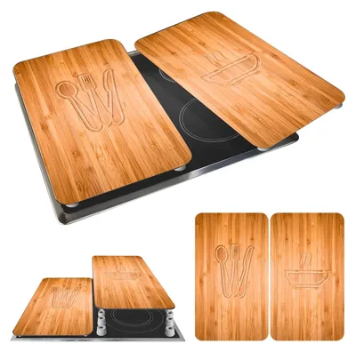 Immagine prodotto di Piastra protettiva per piano cottura - Vetro - Set da 2 - 30 x 52 cm