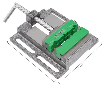 Obrázek produktu pro Vrtací svěrák, vysoká stabilita, odolná konstrukce, zelená barva