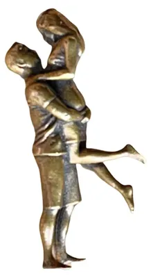 Produktbild von Messingstatue – Retro-Miniaturfigur zur Dekoration