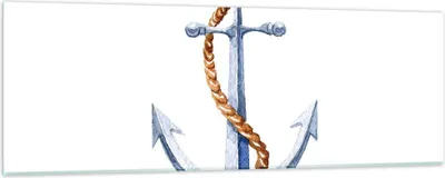 Produktbild von Bilder auf glas - Anker Seil Segeln Meer - 90x30cm - Glasbilder - Wandbilder - Kunstdruck - zum Aufhängen bereit - Wanddekoration aus Glas - Glas Bilder - Wandbild auf Glas - Einteilig - GAB90x30-2851