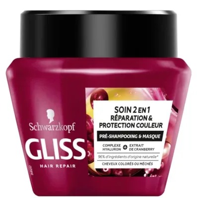 Produktbild von Schwarzkopf Gliss Ultimate Color, 300 ml, Frauen, Gefärbtes Haar, Alle Farben, Farbschutz, Ernährung, Reparatur, Glanz, Topf
