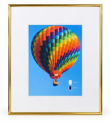 Produktbild von NLS Kunststoff Bilderrahmen Wanddeko Collage Poster Fotorahmen Bildträger Lifestyle - Farbe: Gold | Format: 50x60
