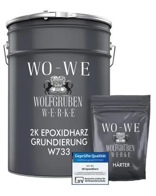 Produktbild von 2K Grundierung Epoxidharz Haftgrund Beschichtung Haftgrundierung Tiefengrund W733 - 9Kg