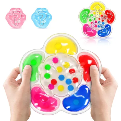 Obrázok produktu pre Hračky na triedenie farieb – Senzorické hračky – Antistresové hračky pre deti – Stláčateľná fidget hračka pre deti s ADHD a autizmom (motívy kvetov)