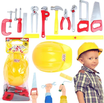 Obrázok produktu pre Súprava náradia na opasku pre dieťa s prilbou 5873