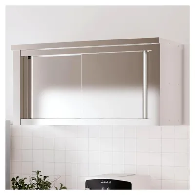 Produktbild von Küchen-Wandschrank mit Schiebetüren aus Edelstahl