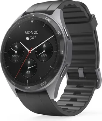 Produktbild von Smartwatch "7010", GPS, AMOLED 1.43", Telefonfunktion, wasserdicht, Anthr. (00178618)