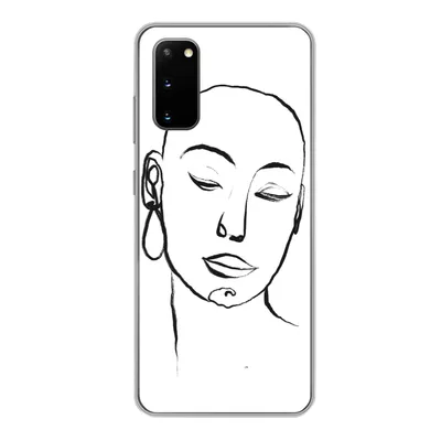 Produktbild von MuchoWow® Handyhülle Schutzhülle Hülle für Samsung Galaxy S20 Frau - Gesicht - Porträt Silikon Softcase Handy Hülle - Bild