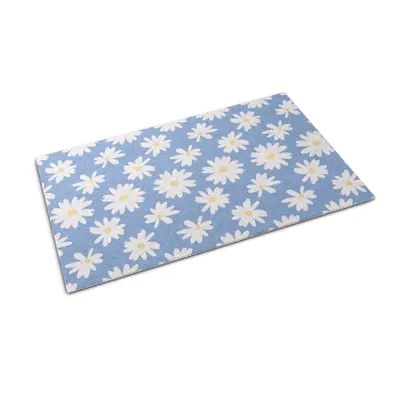 Obrázok produktu pre Rohožka na dvere - Rohož na zachytávanie nečistôt - Nekĺzavá vnútorná vonkajšia rohož - 60x40 cm - Kvetinový vzor