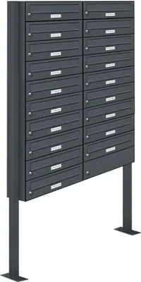 Produktbild von 19er Standbriefkasten Anlage Freistehend RAL 7016 - Anthrazit