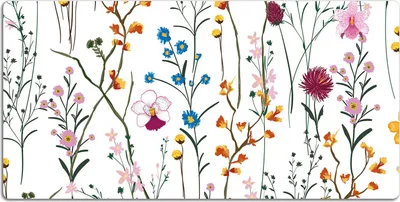 Produktbild von Schreibtischmatte Tischunterlage 90x45 cm Mauspad - Feldblumen