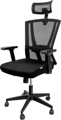 Zdjęcie produktu dla Ergonomiczny fotel Kzesło biurowe obrotowe Furvero Zenith BM/A2D/L2D/H2D z wbudowanymi podłokietnikami i zagłówkiem regulowany podparcie lędźwiowe czarny
