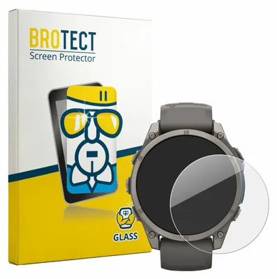 Produktbild von BROTECT Schutzglas für Garmin Fenix 9 (47 mm) Displayschutz 9H Glas klar transparent