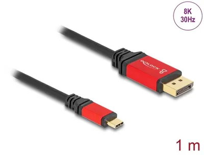 Image de DELOCK USB Type-C > DisplayPort Kabel 8K 30 Hz mit HDR Funkt