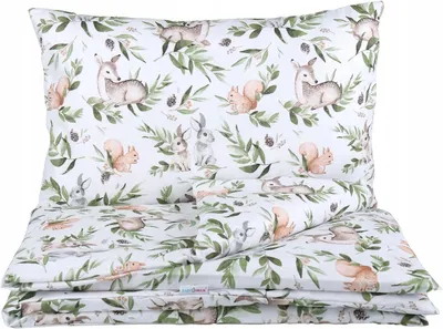 Image de Babymam Ensemble de literie 2 pièces coton vert pour bébé