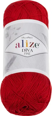 Produktbild von Garn DIVA FINE - 100g / 600 m - Rot