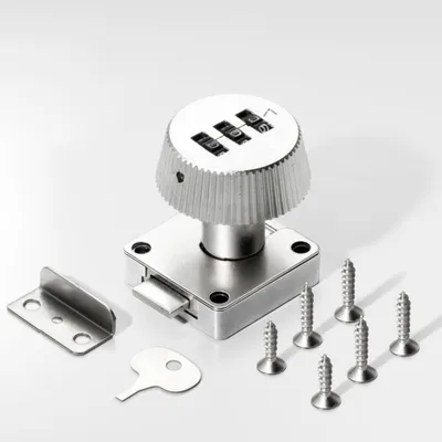 Produktbild von INF 3-stelliges Zahlenschloss ABS und Zinkstahl 6cmx5cm für Schubladen Silber
