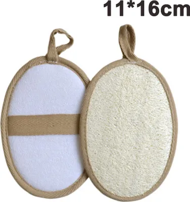 Produktbild von Luffa Schwamm, 1 Stücke Luffaschwamm Rückenscrubber Duschschwamm,Naturschwamm,Luffa Handschuhperfekt Für Heilbad Und Dusche,Für Peeling,Massage Und Körperpflege