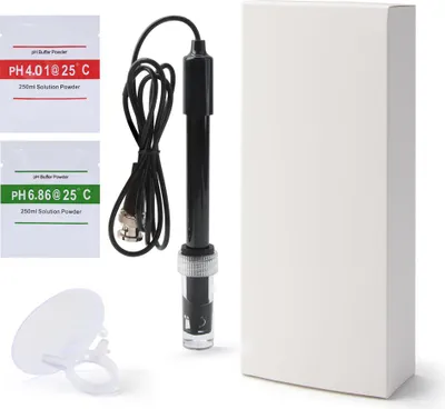 Obrázok produktu pre Elektródová sonda s pripojením BNC a káblom dlhým 1 M. Elektródová sonda na monitorovanie pH pre PH meter