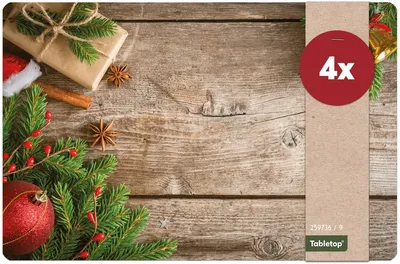Immagine prodotto di Set di 4 tovagliette lavabili per regali di Natale